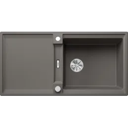 Lavello in gres Blanco ADIRA XL 6 S con comando eccentrico / Grigio vulcano