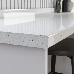 Piano di lavoro KRONOSPAN Andromeda Bianco lucido / K217 GG