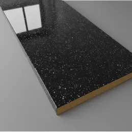 Piano di lavoro KRONOSPAN Andromeda Nero lucido / K218 GG