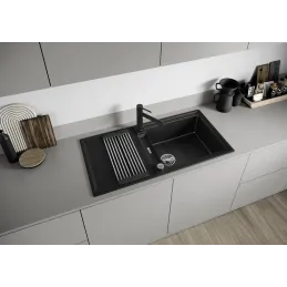 Lavello in gres Blanco ADIRA XL 6 S con comando remoto dello scarico / Caffè