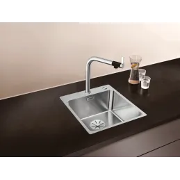 Lavello in acciaio inox Blanco SOLIS 340/180-IF/A / PushControl