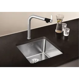 Lavello in acciaio inox Blanco ETAGON 500-IF/A / con guide scorrevoli