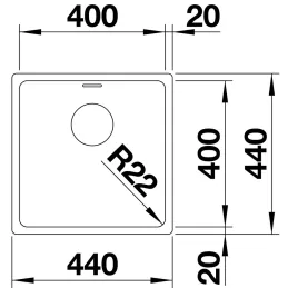 Lavello in acciaio inox Blanco ETAGON 500-IF/A / con guide scorrevoli