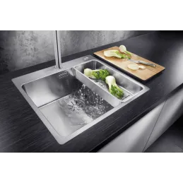 Lavello in acciaio inox Blanco ANDANO 400-IF/A / PushControl
