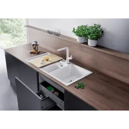 Miscelatore Blanco LINEE S / Silgranit / doccetta