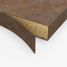 Bordo ABS per piano di lavoro Ferro bronzo F302