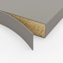 Alzatina in ABS per piano di lavoro Alluminio finemente spazzolato F502