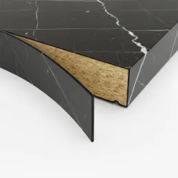 Bordo ABS per piano di lavoro Pietra Grigia Nero / F206