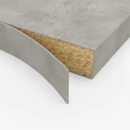 Bordo ABS per piano di lavoro Beton Chicago Grigio chiaro / F186