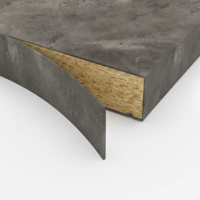 Bordo ABS per piano di lavoro EGGER Metal Rock Antracite / F121