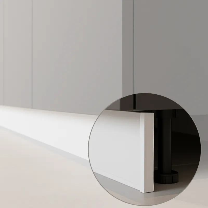 Terminale per zoccolo da cucina in plastica / Bianco