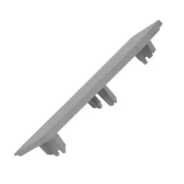 Terminale per zoccolo da cucina in plastica / Grigio