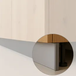 Terminale per zoccolo da cucina in plastica / Grigio