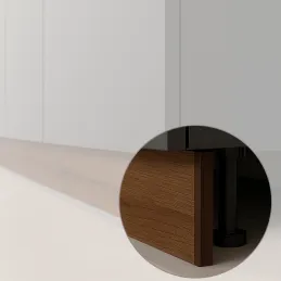 Terminale per zoccolo da cucina in plastica / Marrone scuro