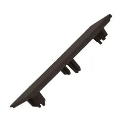 Terminale per zoccolo da cucina in plastica / Marrone scuro