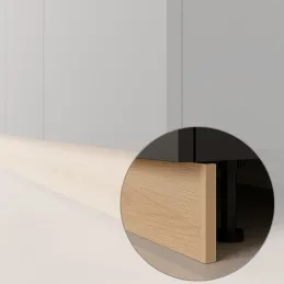 Terminale per zoccolo da cucina in plastica / Beige