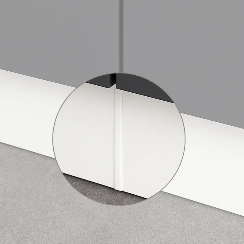 Giunto lineare per zoccolo da cucina in plastica 126 / Bianco