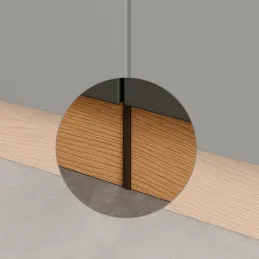 Giunto lineare per zoccolo da cucina in plastica 126 / Marrone scuro