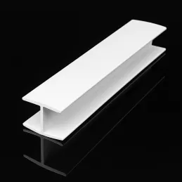 Giunto lineare per zoccolo da cucina in plastica / Bianco