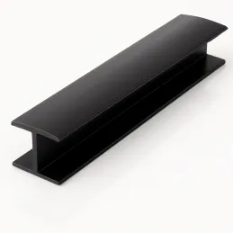Giunto lineare per zoccolo da cucina in plastica / Nero
