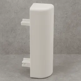 Giunto angolare per zoccolo da cucina in plastica / Bianco