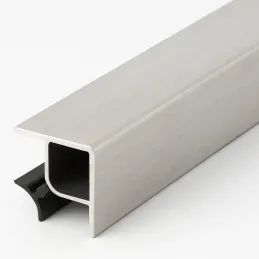 Giunto angolare per zoccolo da cucina 90° / Alluminio spazzolato