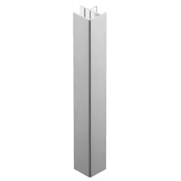 Giunto angolare per zoccolo da cucina 90° / Alluminio spazzolato