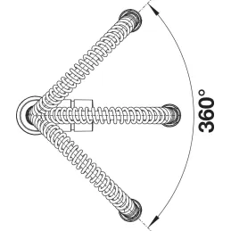 Miscelatore Blanco CATRIS S / cromato / doccetta con deviatore