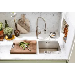 Lavello in acciaio inox Blanco CLARON 400-U