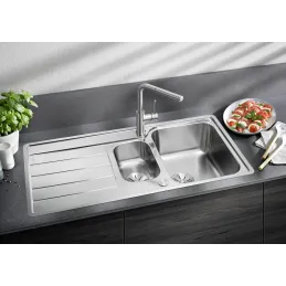 Lavello in acciaio inox Blanco LEMIS 45 S-IF