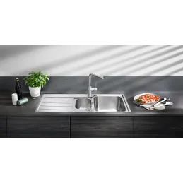 Lavello in acciaio inox Blanco LEMIS 45 S-IF