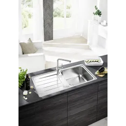 Lavello in acciaio inox Blanco LEMIS 45 S-IF