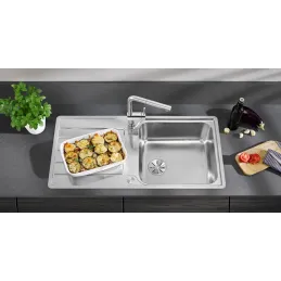 Lavello in acciaio inox Blanco LEMIS 45 S-IF