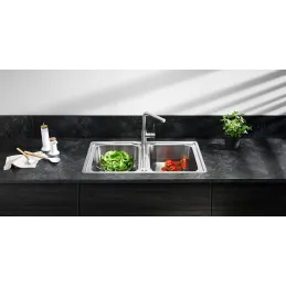 Lavello in acciaio inox Blanco LEMIS 45 S-IF