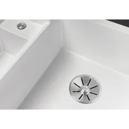 Lavello in ceramica Blanco COLLECTIS 6 S con comando remoto dello scarico / Grigio roccia
