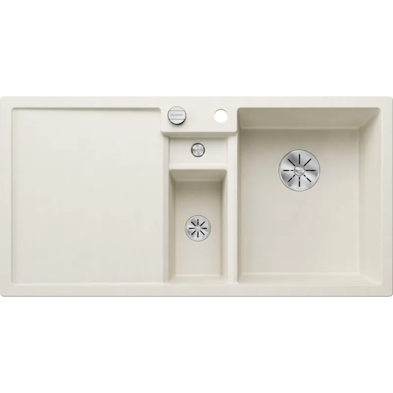 Lavello in gres Blanco COLLECTIS 6 S con comando remoto dello scarico / Bianco soft