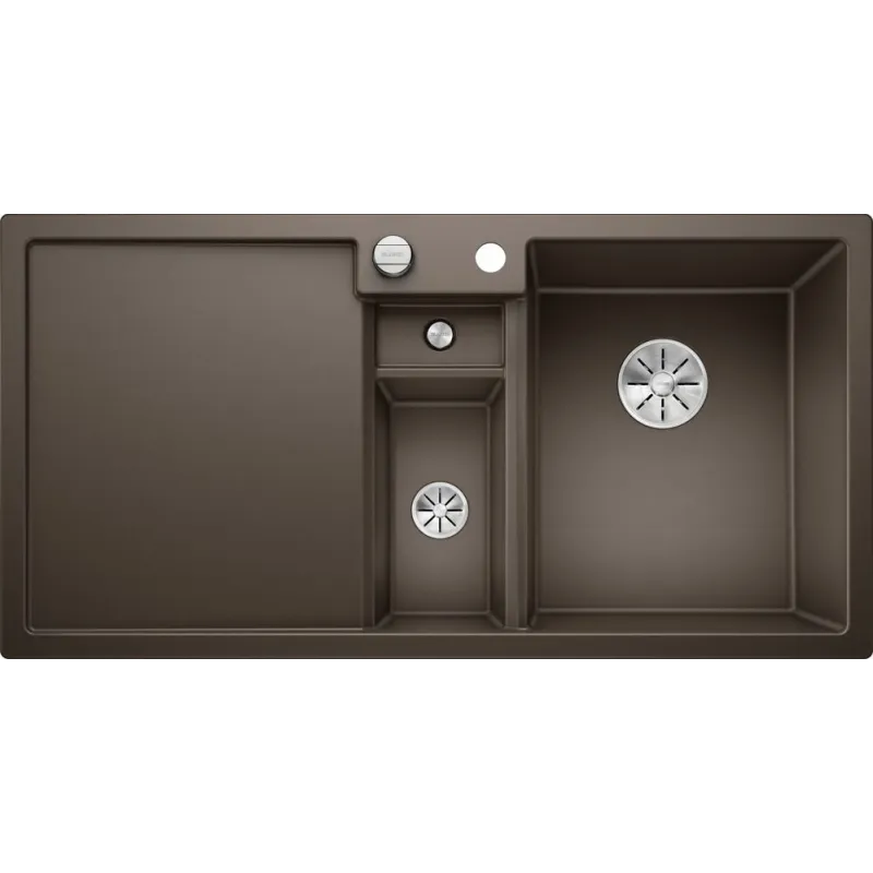 Lavello in gres Blanco COLLECTIS 6 S con comando remoto dello scarico / Caffè