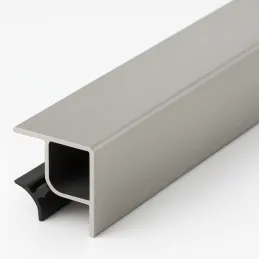 Giunto angolare per zoccolo da cucina 90° / Acciaio inox spazzolato