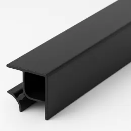 Giunto angolare per zoccolo da cucina 90° / Nero opaco