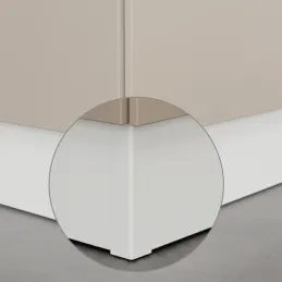Giunto angolare per zoccolo da cucina PAX 90° / Bianco opaco