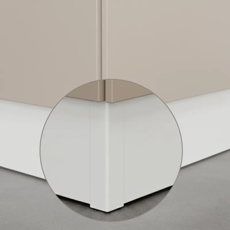 Giunto angolare per zoccolo da cucina PAX 90° / Bianco opaco