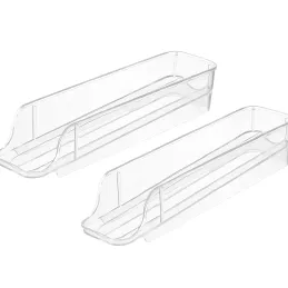 Set da 2 organizer portauova per frigorifero LUNIA / Trasparente
