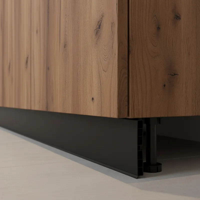 Zoccolo da cucina in plastica PAX / Nero opaco RAL 9005