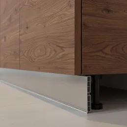 Zoccolo da cucina in plastica PAX / Acciaio inox spazzolato