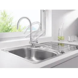 Miscelatore Blanco ZENOS S / Silgranit / doccetta