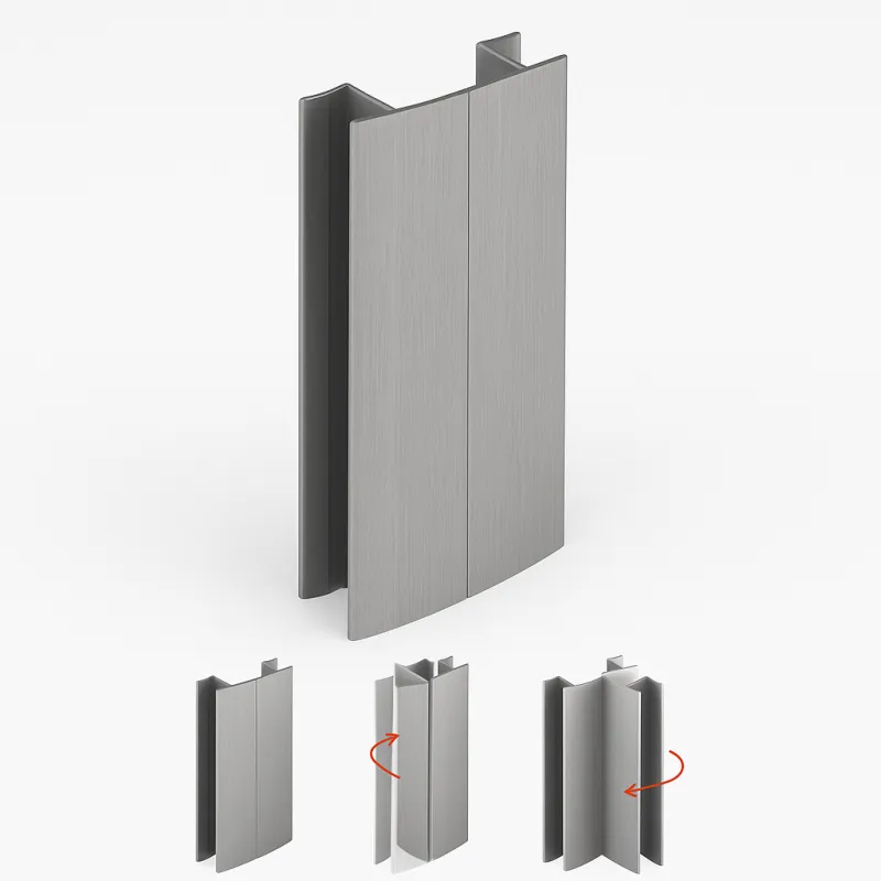 Giunto flessibile per zoccolo PAX – da 90° a 270° / Acciaio inox spazzolato