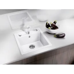 Lavello in ceramica Blanco DALAGO 45 con comando eccentrico / Antracite