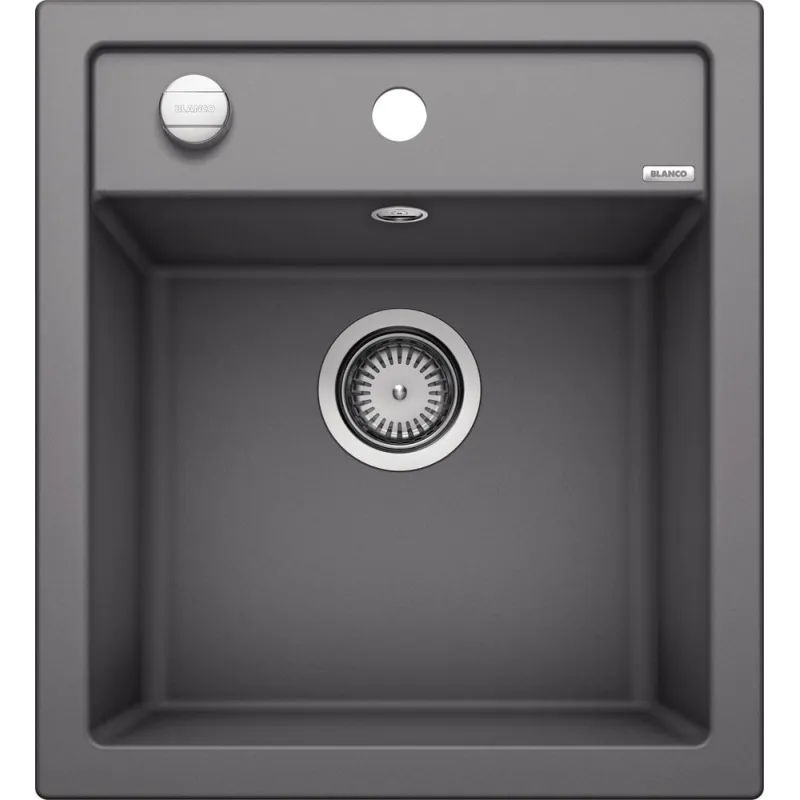 Lavello in ceramica Blanco DALAGO 45 con comando eccentrico / Grigio roccia