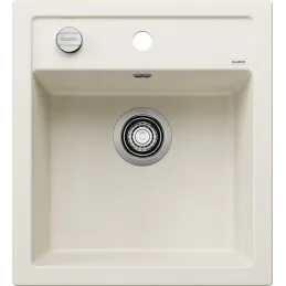 Lavello in pietra ceramica Blanco DALAGO 45 con comando remoto dello scarico / Bianco soft