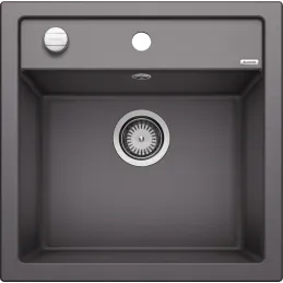 Lavello in ceramica Blanco DALAGO 5 con comando remoto dello scarico / Grigio roccia